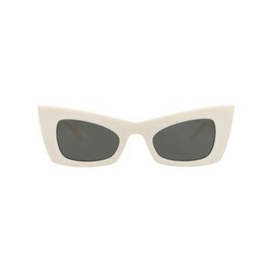 Saint Laurent Cat Eye-Frame Bio Injection Sunglasses Ivory Womens